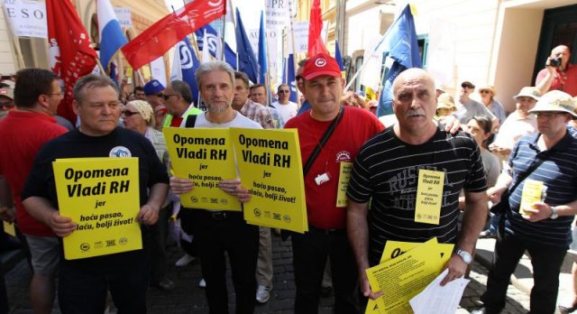 5950.sindikalisti prosvjed