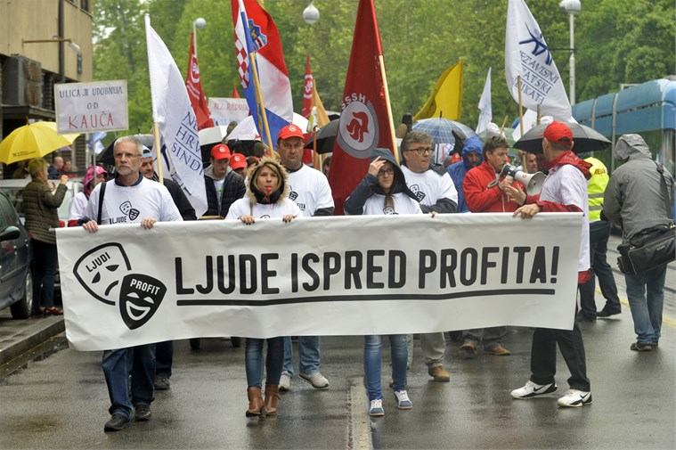 2016 5 2 bucna prosvjedna povorka u zagrebu zelimo hrvatsku